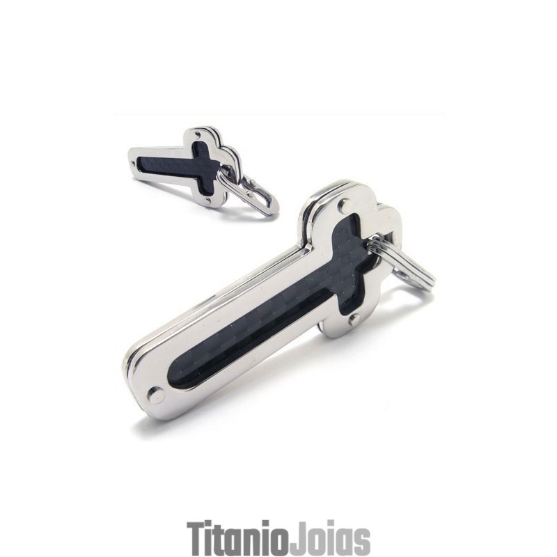 Colar Com Pingente De Cruz De Titânio Puro Masculino (Novo) Colar Com Pingente De Cruz De Titânio Puro Masculino (Novo)