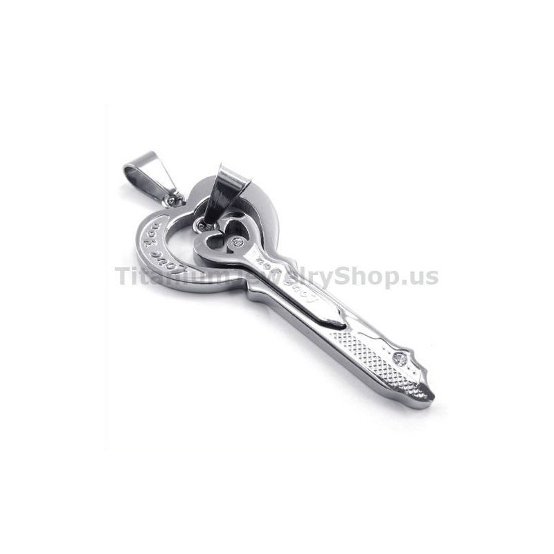 Pingentes De Chave Love Titanium Lovers - Correntes Grátis