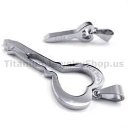 Pingentes De Chave Love Titanium Lovers - Correntes Grátis