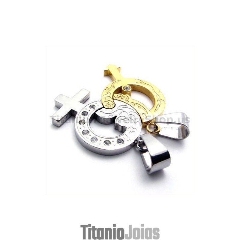 Pingentes Gloden Para Amantes De Titânio Com Correntes Sem Diamantes Pingentes Gloden Para Amantes De Titânio Com Correntes Sem Diamantes