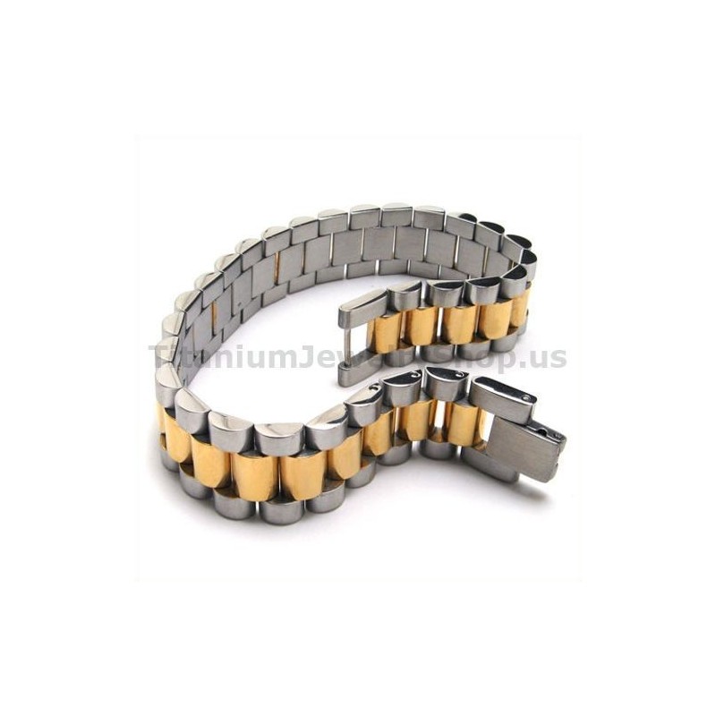 Pulseira Masculina Gloden Titanium Pulseira Masculina Gloden Titanium