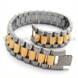 Pulseira Masculina Gloden Titanium