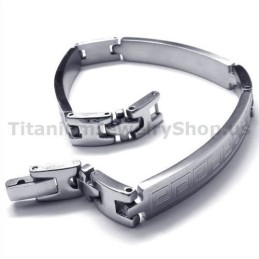Pulseira Masculina De Titânio