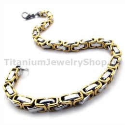 Pulseira Masculina Gloden Titanium