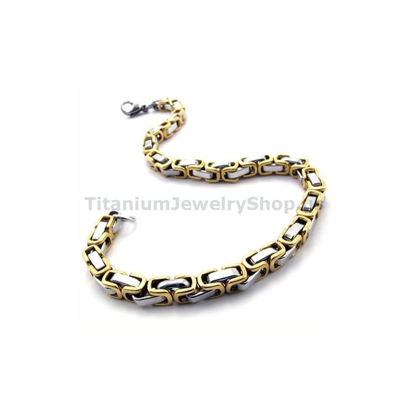 Pulseira Masculina Gloden Titanium Pulseira Masculina Gloden Titanium