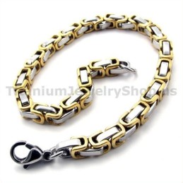 Pulseira Masculina Gloden Titanium