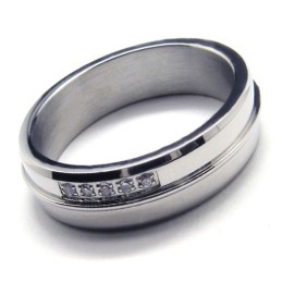 Anéis De Diamante De Titânio Para Mulheres
