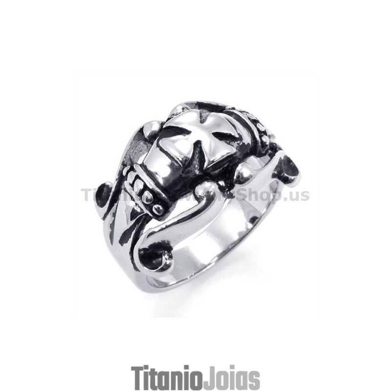 Anel De Titânio Cruzado