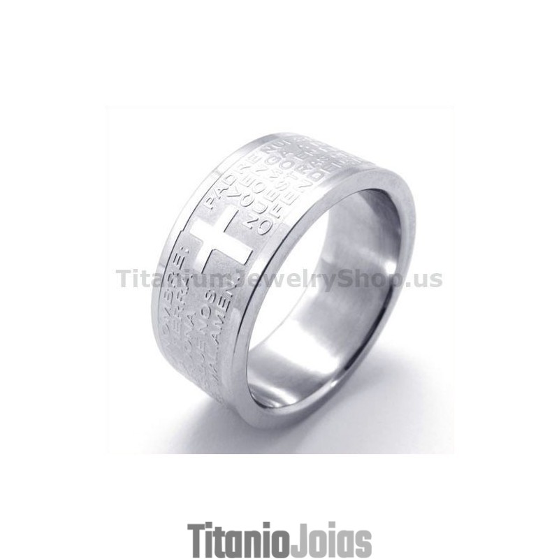 Anel De Titânio Cruzado