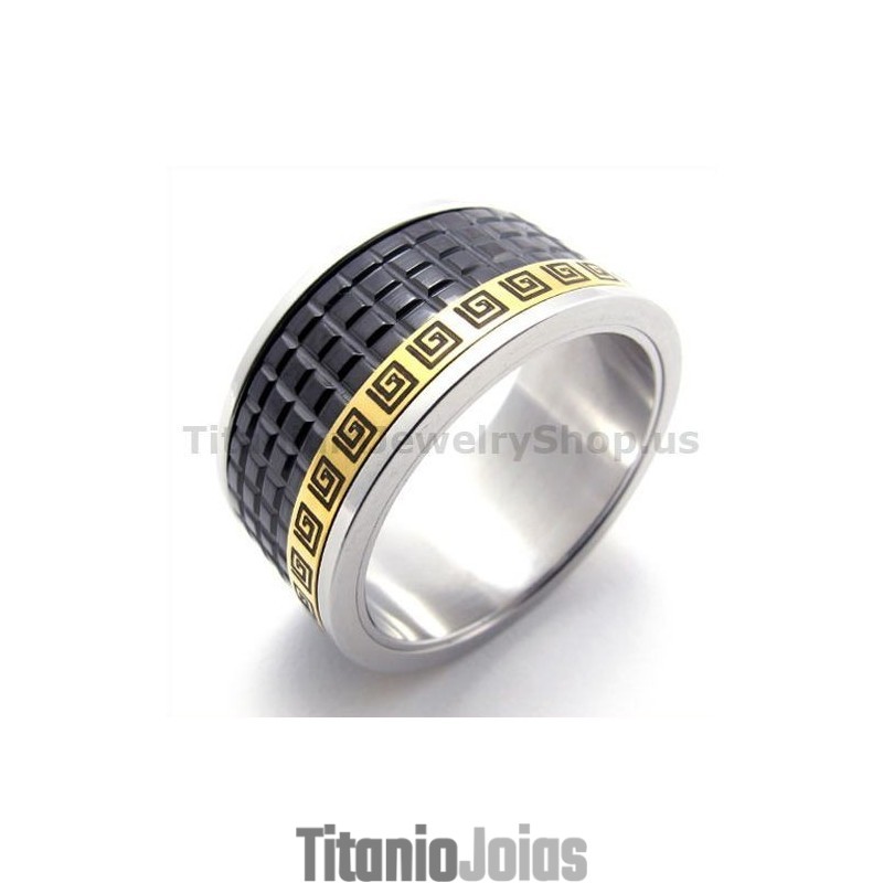Anel De Titânio Preto