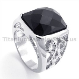 Anel De Titânio Com Zircônia
