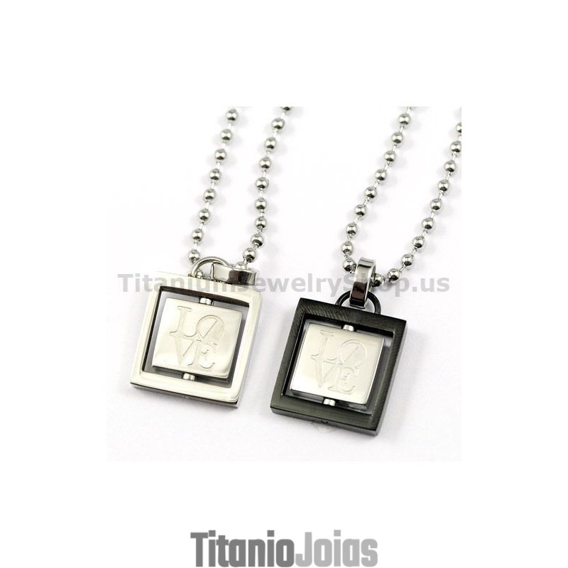 Pingentes De Titânio Rotativos Para Amantes - Presentes Para O Dia Dos Namorados - Correntes Grátis Pingentes De Titânio Rotativos Para Amantes - Presentes Para O Dia Dos Namorados - Correntes Grátis