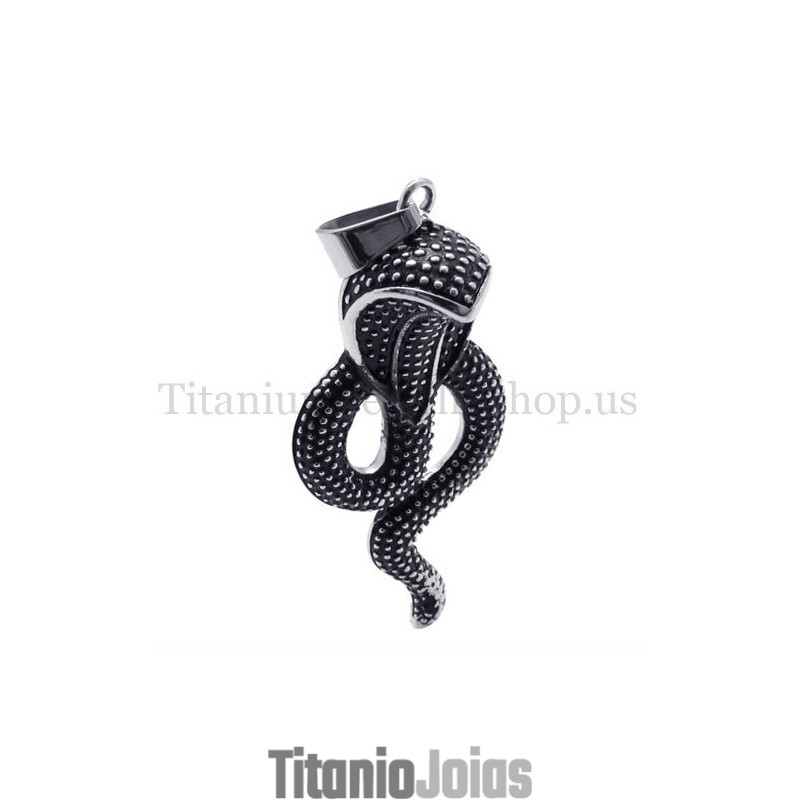 Pingente De Titânio Black King Cobra Pingente De Titânio Black King Cobra