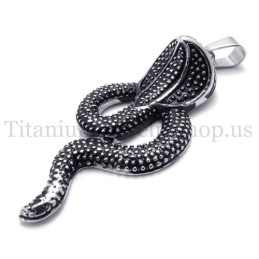 Pingente De Titânio Black King Cobra