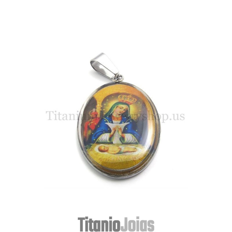 Pingente De Titânio Da Série Madonna E Jesus Pingente De Titânio Da Série Madonna E Jesus