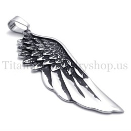 Pingente De Titânio Puro Masculino Modelo Wings