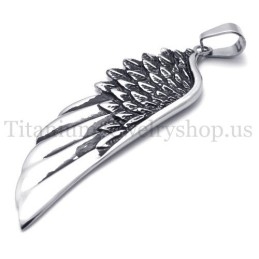 Pingente De Titânio Puro Masculino Modelo Wings