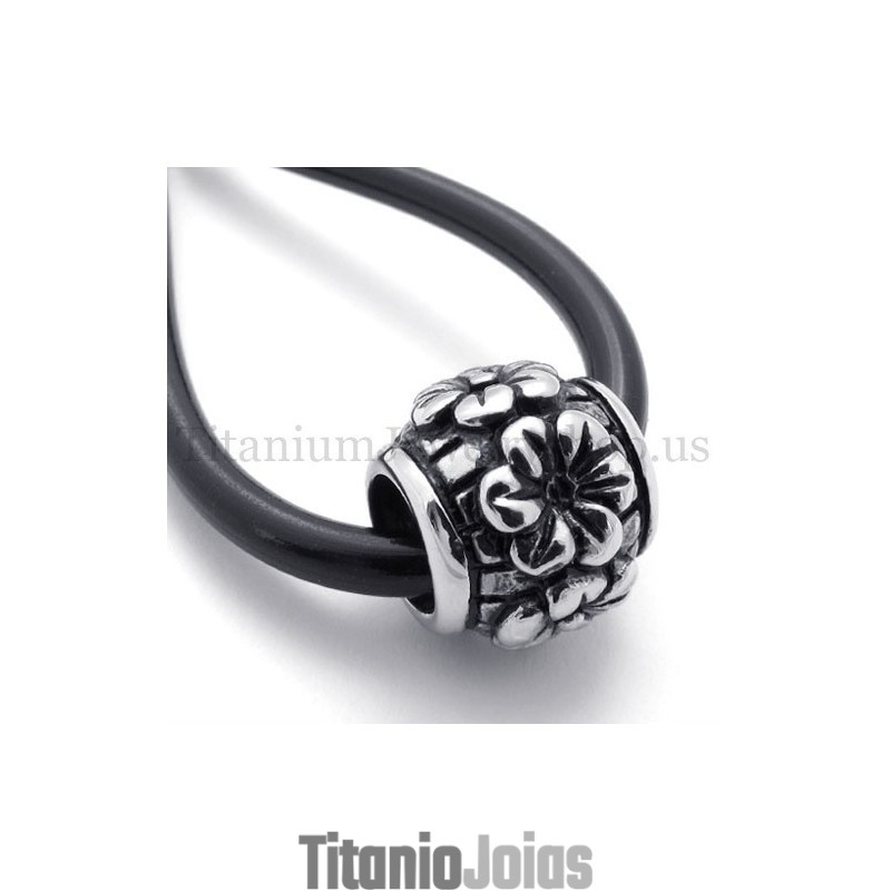 Pingente De Titânio Com Contas Da Sorte Pingente De Titânio Com Contas Da Sorte