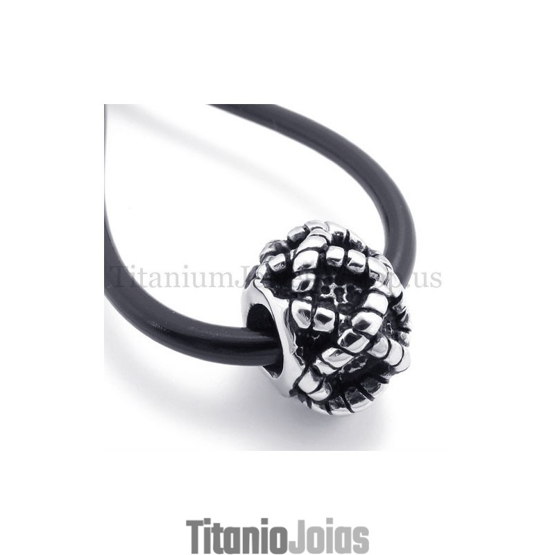 Pingente De Titânio Com Contas Da Sorte Pingente De Titânio Com Contas Da Sorte