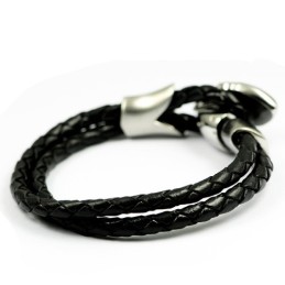 Pulseira De Couro De Titânio