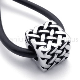 Novo Pingente Clássico De Cubo De Titânio