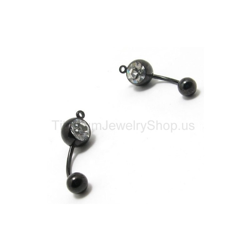 Brincos De Diamante Incrustados Em Titânio Mini Preto Brincos De Diamante Incrustados Em Titânio Mini Preto
