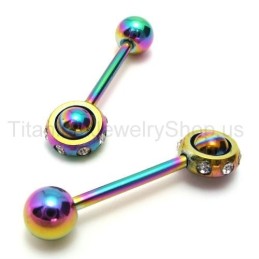 Brincos De Diamante Em Titânio Color Magic Stick