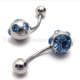Brincos De Diamante Azul De Titânio Fino Prateado