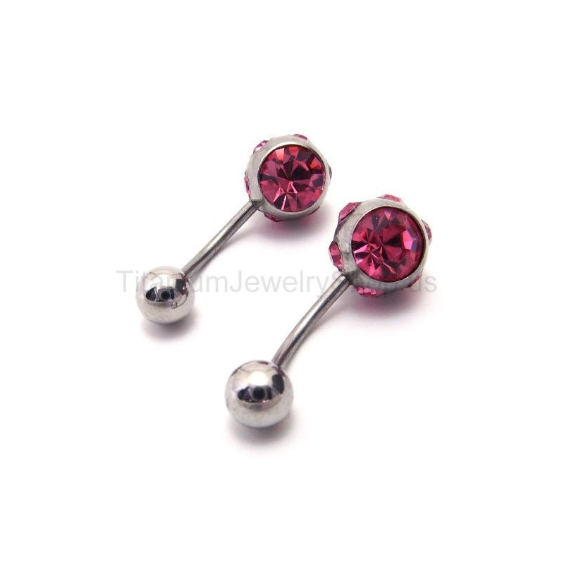 Brincos Finos De Titânio Com Diamante Roxo Brincos Finos De Titânio Com Diamante Roxo