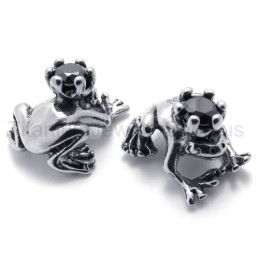 Brincos De Titânio Retrô Frog Prince
