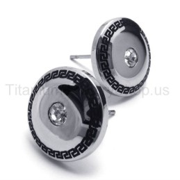 Brincos De Diamante Incrustados Em Titânio