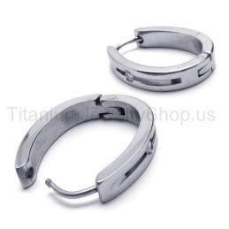 Brincos De Prata Smart Titanium Com Diamantes Incrustados