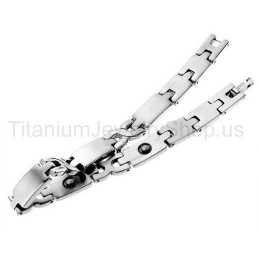 Pulseira Masculina De Titânio