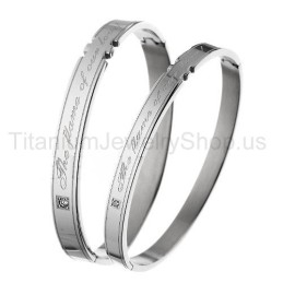 Pulseiras De Titânio Para Amantes A Chama Do Nosso Amor