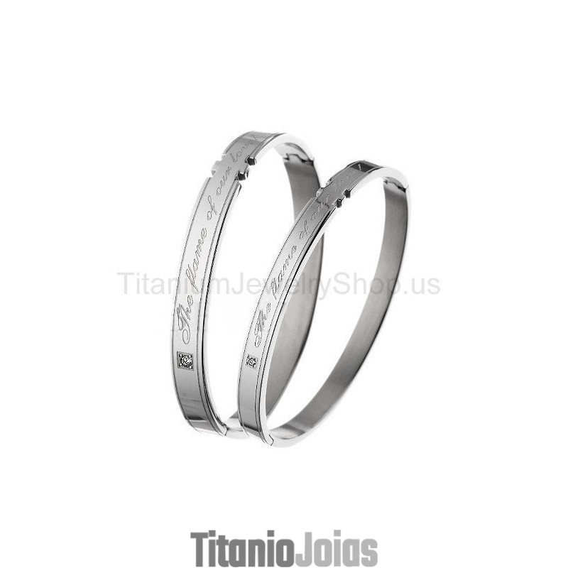 Pulseiras De Titânio Para Amantes A Chama Do Nosso Amor Pulseiras De Titânio Para Amantes A Chama Do Nosso Amor