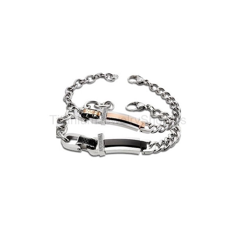 Pulseiras Love Forever Titanium Lovers Pulseiras Love Forever Titanium Lovers