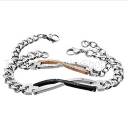 Pulseiras De Titânio Para Amantes "I Was Born To Love You"
