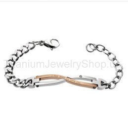 Pulseiras De Titânio Para Amantes "I Was Born To Love You"