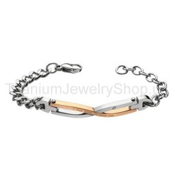 Pulseiras De Titânio Para Amantes "I Was Born To Love You"