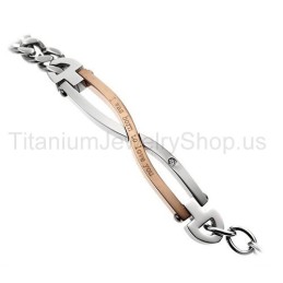 Pulseiras De Titânio Para Amantes "I Was Born To Love You"