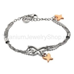 Pulseira Feminina De Titânio