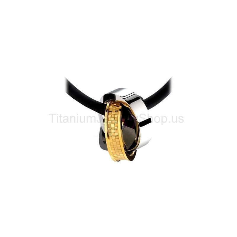 Pingente De Titânio Com Três Círculos Pingente De Titânio Com Três Círculos