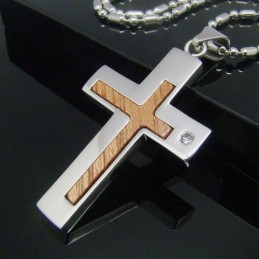 Pingente Cool Man Shining Cross De Titânio Puro