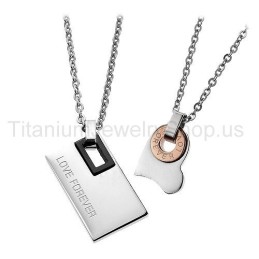 Pingentes Love Forever Titanium Lovers