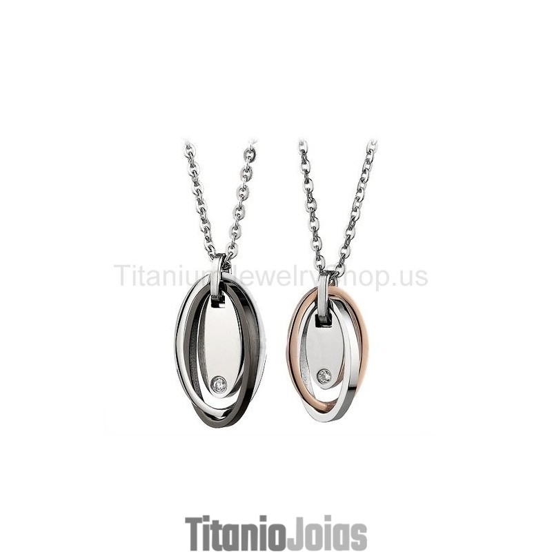 Pingentes De Amantes De Titânio Pingentes De Amantes De Titânio