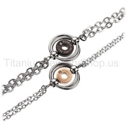 Pulseiras De Titânio Para Amantes De Vocês, Eu Me Importo Muito Com Vocês