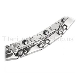 Pulseira De Titânio De 7,5 Polegadas
