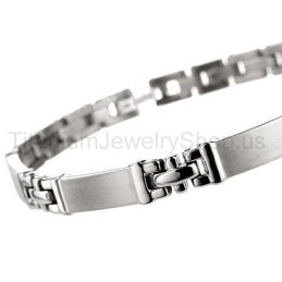 Pulseira De Titânio De 7,5 Polegadas
