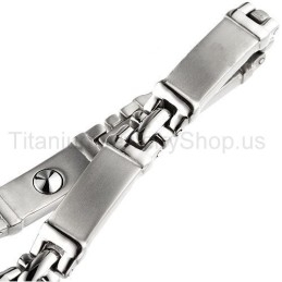Pulseira De Titânio De 7,5 Polegadas
