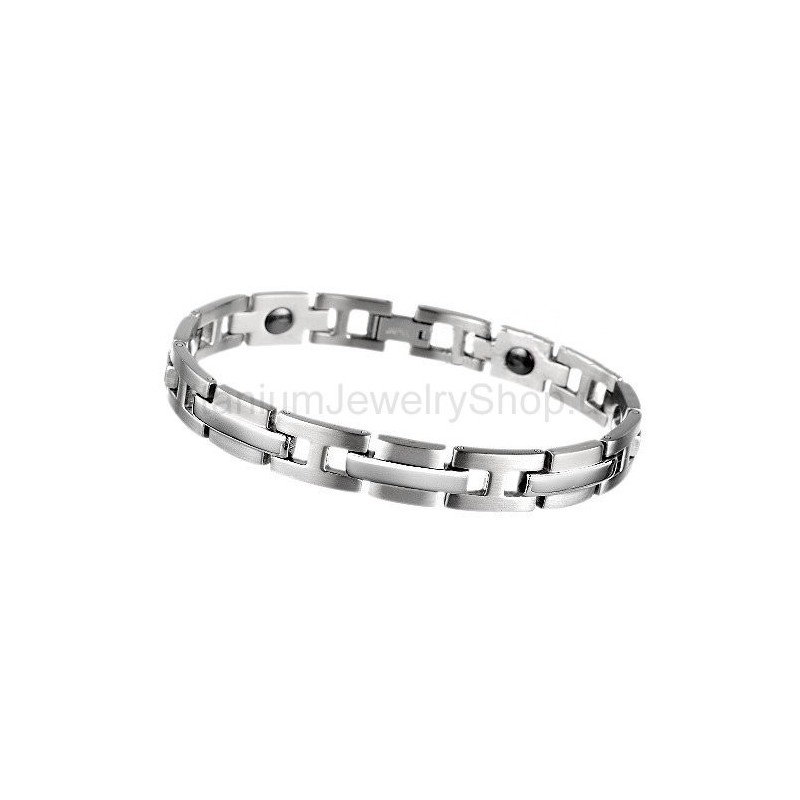 Pulseira De Titânio De 8 Polegadas